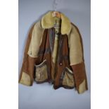 An Italian "Pooh Leather" and Sheepskin Flying Jacket, Size 38