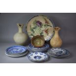 A Collection of Various 19th Century and Later Ceramics to Include Various Blue and White Transfer