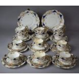 A Late 19th/Early 20th Century Imari Pattern Teaset to Comprise Cakeplate, Saucers, Side Plates,