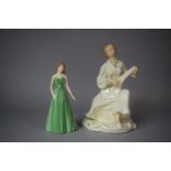 A Royal Doulton Figure Serenade HN2753 Together with a Royal Doulton Scorpio