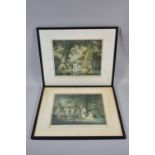 A Pair of George Morland Prints, Juvenile Navigators and Children Playing as Soldiers, Each 25.