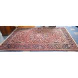 A Fine Persian Handmade Heriz Carpet Square, 357x250cm