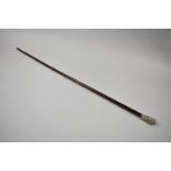 A Norfolk Regiment Military Swagger Stick, 58.5cm Long