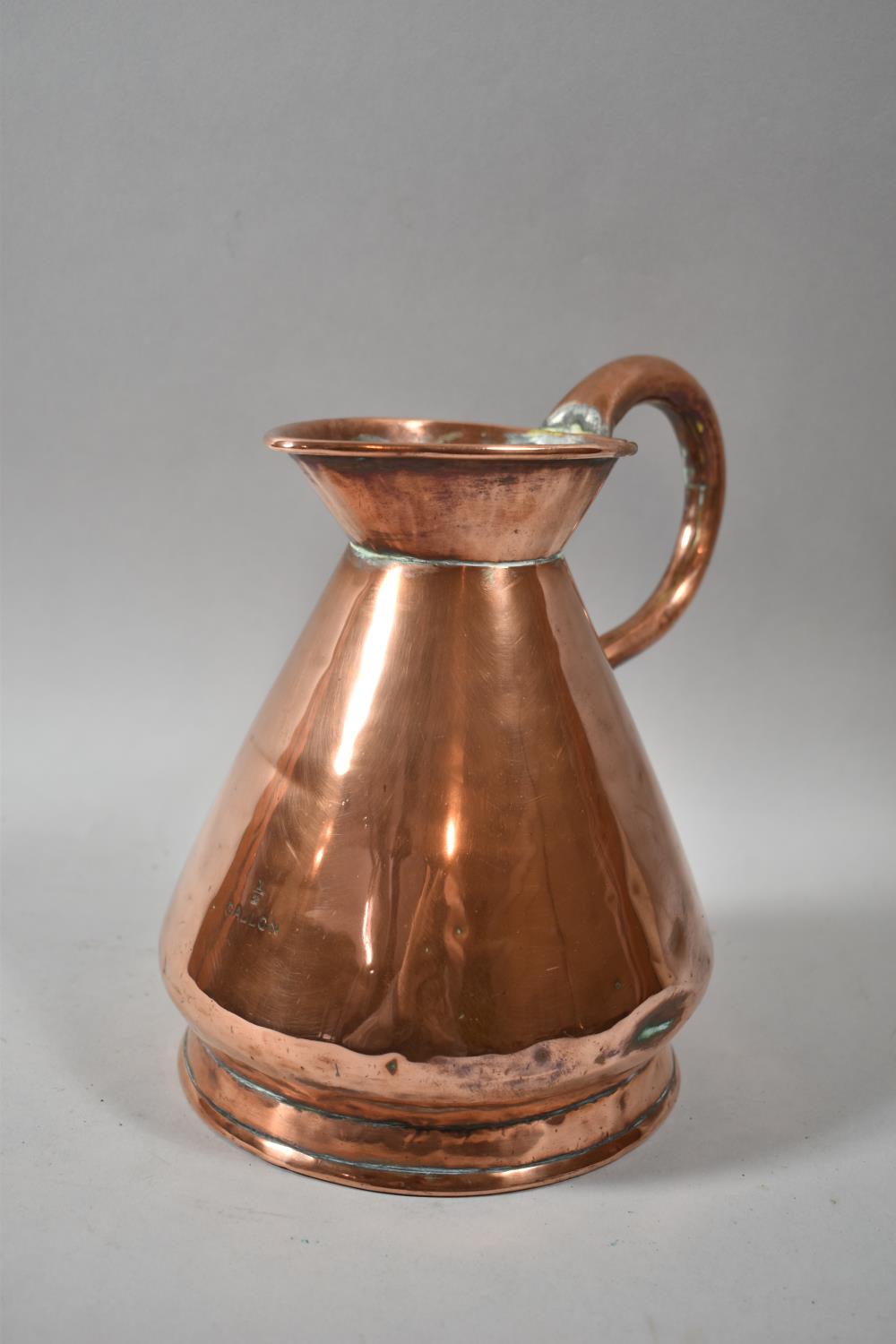 A Victorian Copper Jug, 24cm high