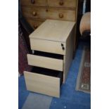 A Modern Three Drawer Office Filing Cabinet, 43cm wide