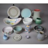 A Collection of Various Studio and Glazed Pottery to Include Poole, Swedish Shaped Bowl, Various