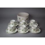 A Wedgwood Wild Strawberry Pattern Coffee Set Together with an Oven To Table Pot