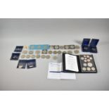 A Collection of Various British Crowns and Commemorative Coins, Leather Cased Proof Coin Set 2009