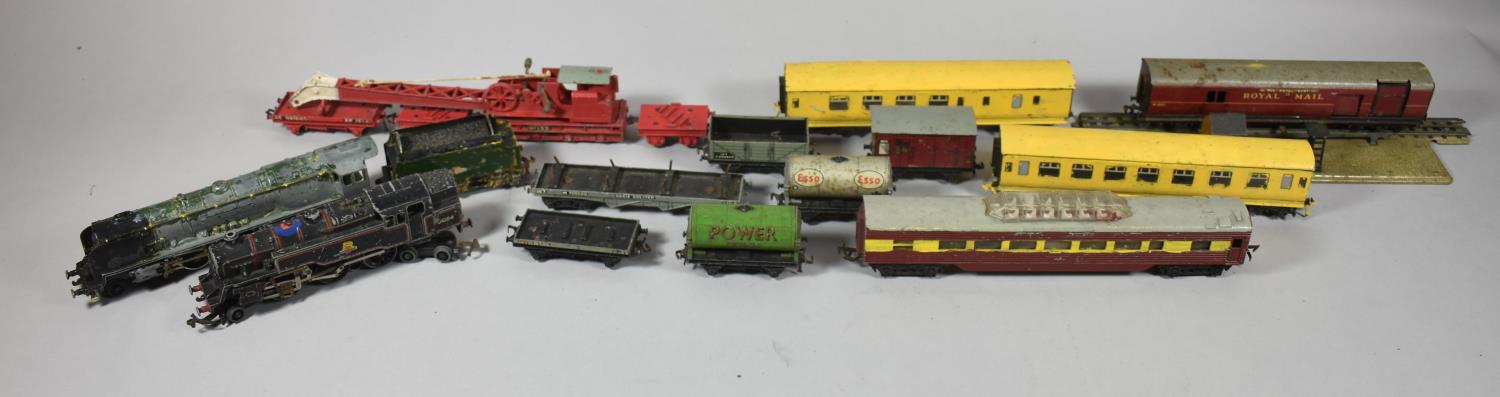 A Collection of Various Vintage OO Gauge Locomotives, Carriages and Good Vehicles, All in Need of