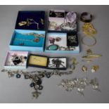 A Tray Containing Various Costume Jewellery