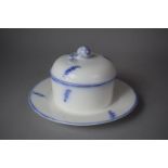 A Meissen China Lidded Blue and White Dish, 19cm Diameter