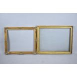 Two Gilt Picture Frames, 71cm and 64cm wide