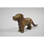 A Cast Metal Novelty Nutcracker in the Form of a Dog, 23cm Long