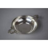 A Silver Two Handled Porringer, 17.5cm Long