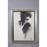 A Framed Kieth Maiden Limited Edition Print, Lily, No.47/95, 61cm high