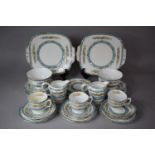 A Royal Crown Derby Part Teaset to Comprise Cakeplate, Saucers, Sideplate, Two Jugs, Two Saucers,