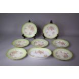 A Floral Pattern Fruit Set to Comprise Six Plates and Four Serving Dishes, Pattern no.272