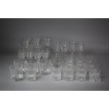 A Collection of Various Drinking Glasses to Include Baccarat Wines, Sherries, Liqueurs, Galway