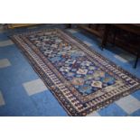 An Antique Caucasian Pattern Carpet, 310x135cm C.1910