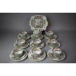 A Coalport Indian Tree Teaset to Comprise Saucers, Side Plates, Sugar Bowl, Jug etc