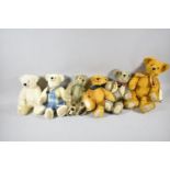 A Collection of Six Deans Teddy Bears to Include Teddy Telford 9/15, Hudson 2002, Hugo no.3154,
