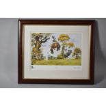 A Framed Norman Thelwell Print, Rodeo, 26cm wide
