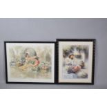 Two Framed Prints, S Rochelle and Gordon King, Latter 51cm wide