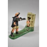 A Reproduction American Cast Iron Money Bank, William Tell, 24cm Long