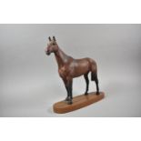 A Beswick Connoisseur Study of Red Rum on Wooden Plinth
