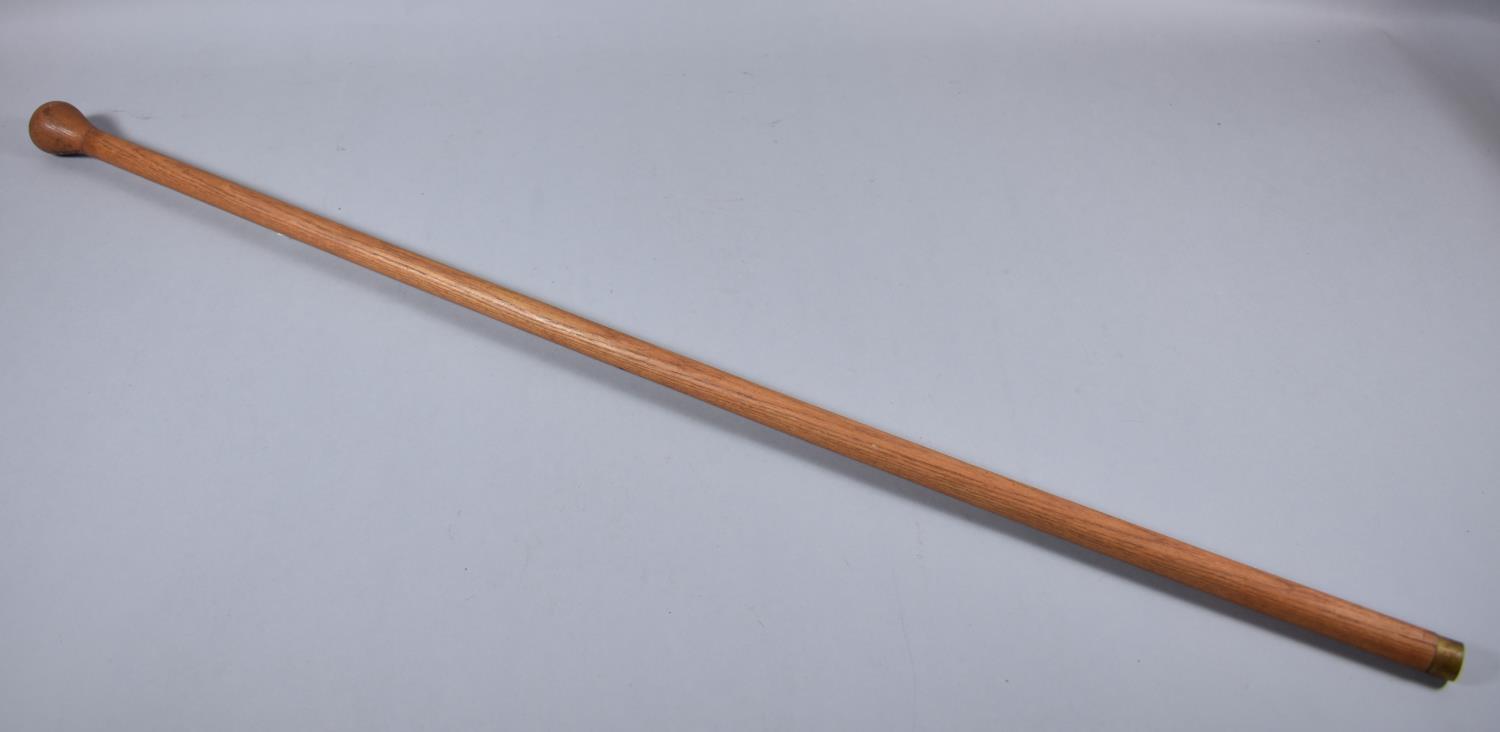 A Turned Wooden Walking Cane, 91.5cm Long