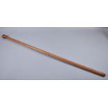 A Turned Wooden Walking Cane, 91.5cm Long