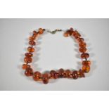 A String of Early Baltic Amber Beads, End Sting AF, 63.9g