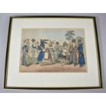 A 19th Century Framed Irish Caricature Engraving, "Monstrosities of 1818", 34cm Wide