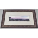 A Framed Photograph, Panoramic View, Signed, 35cm wide