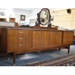 A 1970's G Plan Sideboard with Galleried Back, 219cm wide