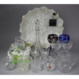 A Collection of Various Glassware to include Boxed Botanic Garden Glass Tumblers, Two Coloured