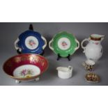 A Collection of Ceramics to include Coalport Mask Head Jug, Coalport Two Handled Tray, Coalport Bowl