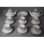 A Royal Doulton Ravenswood Pattern Part Teaset to comprise Two Teapots, Six Saucers, Six Side Plates