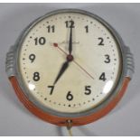 An Art Deco Circular Wall Clock by McClintock, 17cm Diameter