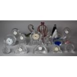 A Collection of Various Cut Glass Clocks to comprise Edinburgh, Stuart, Tudor together with Six