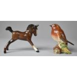 A Beswick Wren and Brown Foal