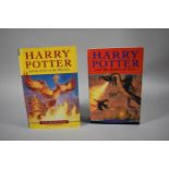 A Hardback Harry Potter and the Order of the Phoenix (First Edition) and a Paperback Harry Potter