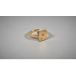 An 18ct Gold Seal Signet Ring, JNR, 4.5g