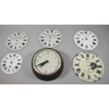 A Collection of Five Enamelled Clock Dials To Include Thomas Armstrong, Prescot Clock Company and