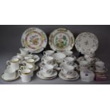 A Collection of Various Teawares to include Royal Crown Derby Golden Glory Coffee Can and Saucers,