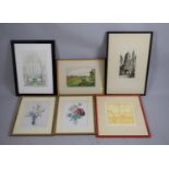 A Collection of Six Framed Prints