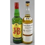 Two Bottles of Blended Scotch Whisky, BNJ and J&B