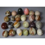 A Collection of Polished Onyx Eggs