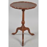 A Small Modern Dish Topped Tripod Wine Table, 52cm high