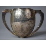 A Top Section From a Silver Two Handled Trophy, The Daily Dispatch Amateur Bowling Handicap Winner